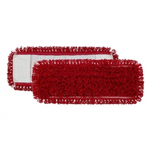 Моп Microriccio с карманами, микрофибра, красный, 40х13 см
